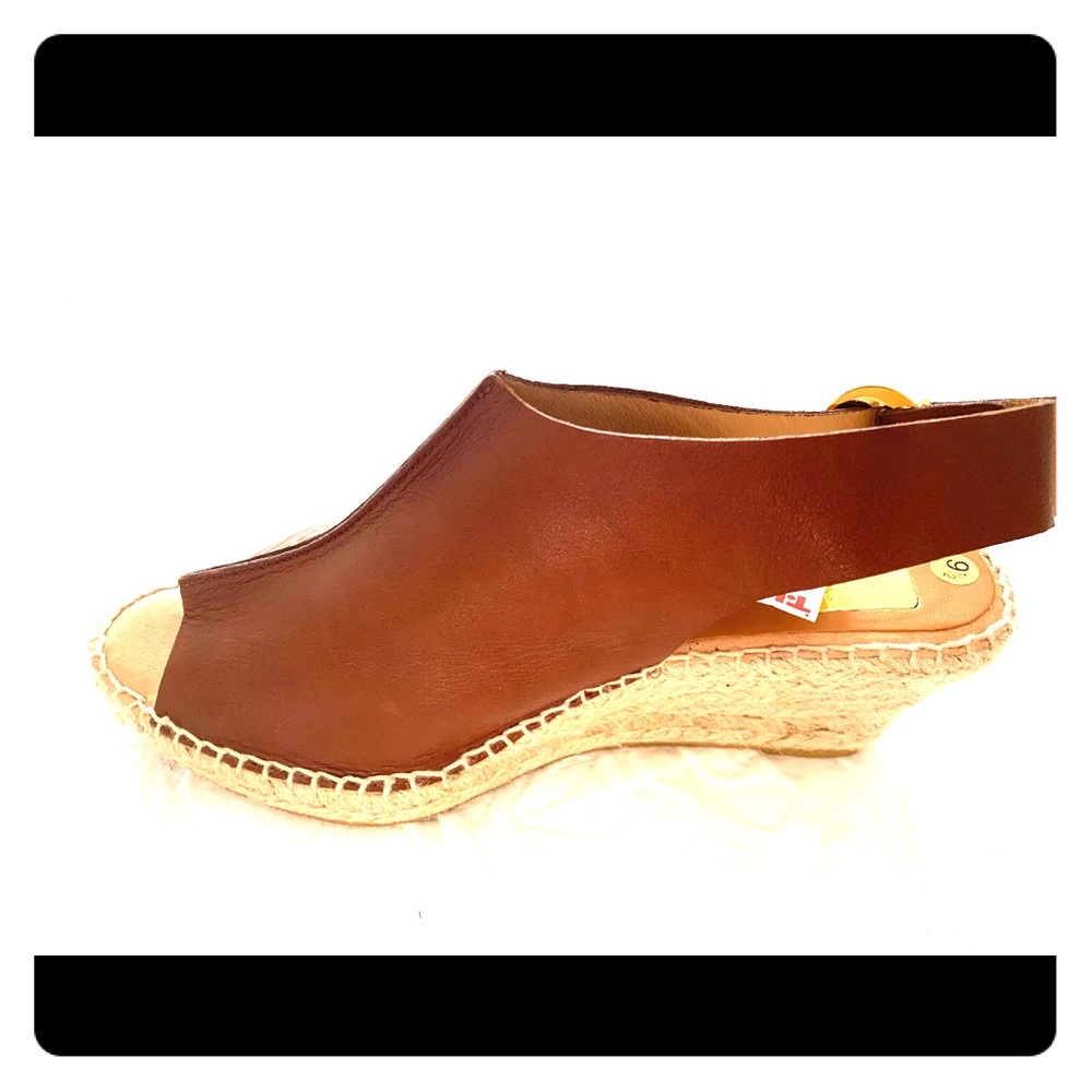 Made in Spain, kanna, brown espadrilles size 9.5